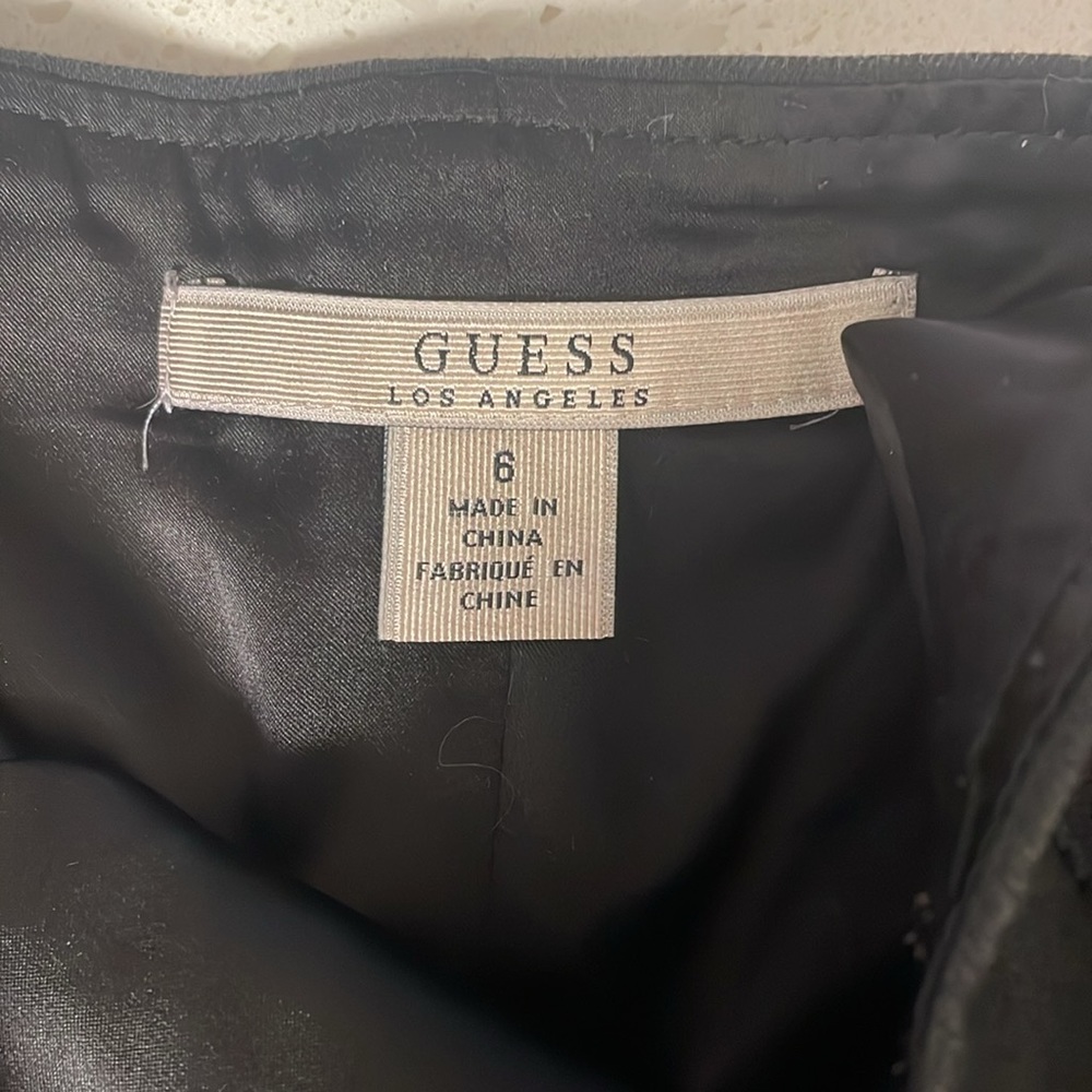 Guess Black Skater Dress with Buckle Straps - Picture 4 of 4